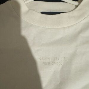 Fear of God Essentials Cream Sweatshirt